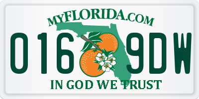FL license plate 0169DW