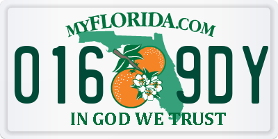 FL license plate 0169DY