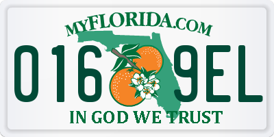 FL license plate 0169EL