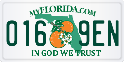 FL license plate 0169EN