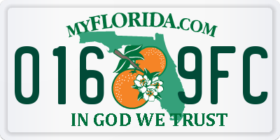 FL license plate 0169FC
