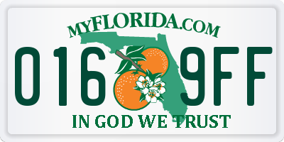 FL license plate 0169FF