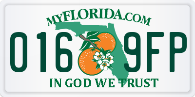 FL license plate 0169FP