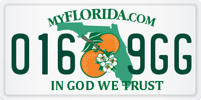 FL license plate 0169GG