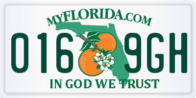 FL license plate 0169GH