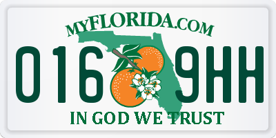 FL license plate 0169HH