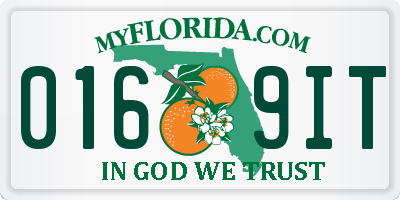 FL license plate 0169IT