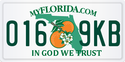 FL license plate 0169KB