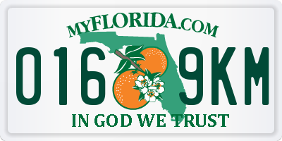 FL license plate 0169KM