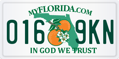 FL license plate 0169KN