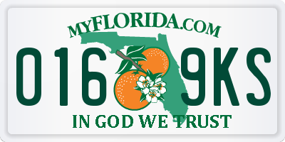 FL license plate 0169KS