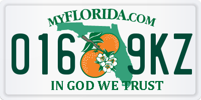 FL license plate 0169KZ