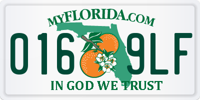 FL license plate 0169LF