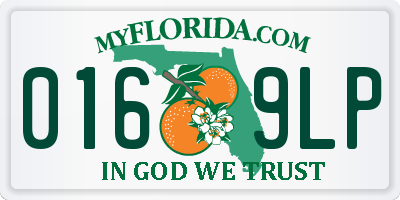 FL license plate 0169LP