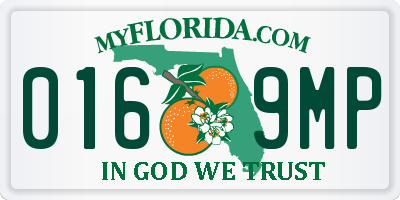 FL license plate 0169MP