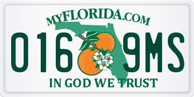 FL license plate 0169MS
