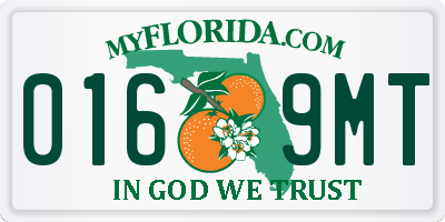 FL license plate 0169MT