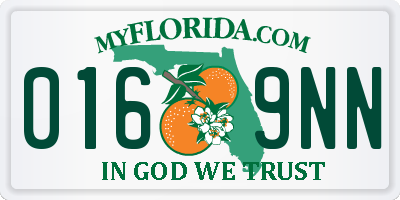 FL license plate 0169NN