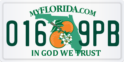 FL license plate 0169PB