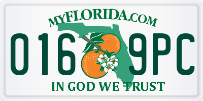 FL license plate 0169PC