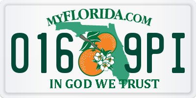 FL license plate 0169PI