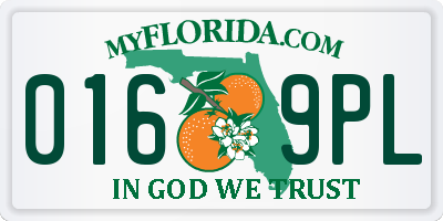 FL license plate 0169PL