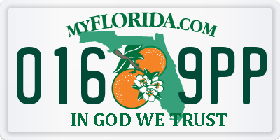 FL license plate 0169PP