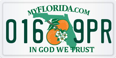 FL license plate 0169PR
