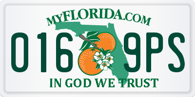 FL license plate 0169PS