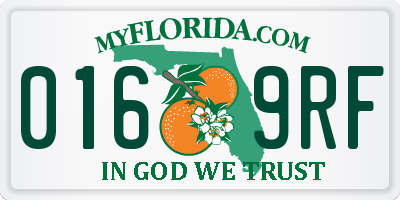 FL license plate 0169RF