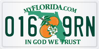 FL license plate 0169RN