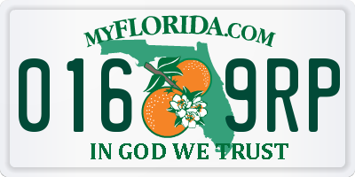 FL license plate 0169RP