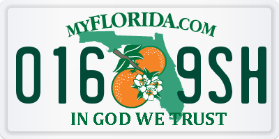 FL license plate 0169SH