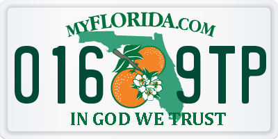 FL license plate 0169TP