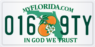 FL license plate 0169TY