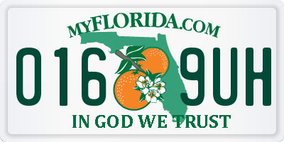 FL license plate 0169UH