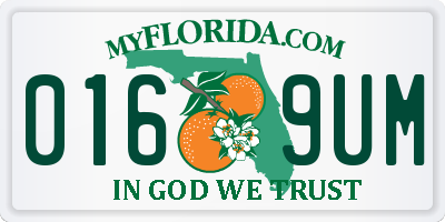 FL license plate 0169UM