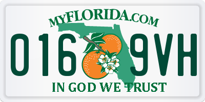 FL license plate 0169VH