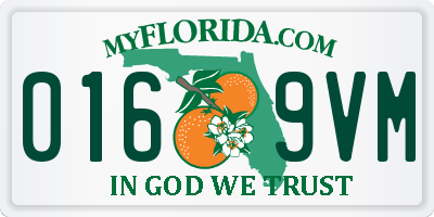FL license plate 0169VM