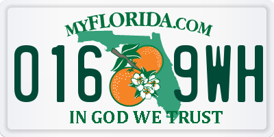 FL license plate 0169WH