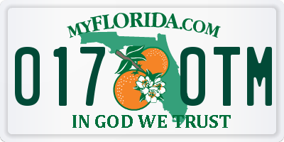 FL license plate 0170TM
