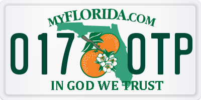 FL license plate 0170TP