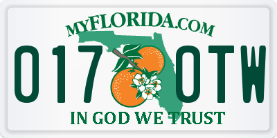 FL license plate 0170TW