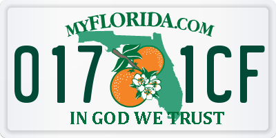 FL license plate 0171CF