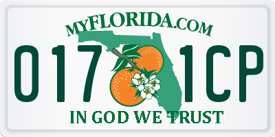 FL license plate 0171CP