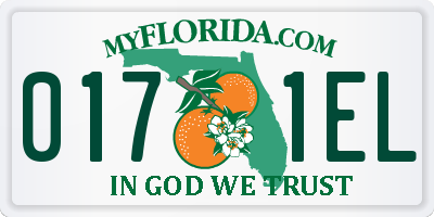 FL license plate 0171EL