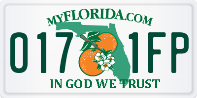 FL license plate 0171FP