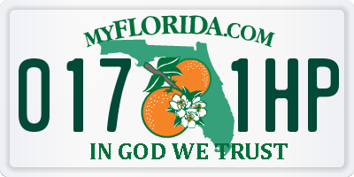 FL license plate 0171HP