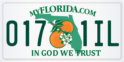 FL license plate 0171IL