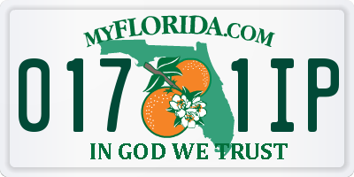 FL license plate 0171IP